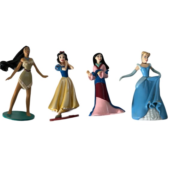 Lot of 4 Disney Princess PVC Figurines Cake Toppers Collectible Figures 4 Inches - Picture 2 of 7